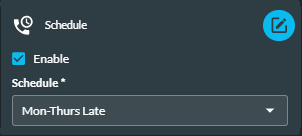 Edit a schedule