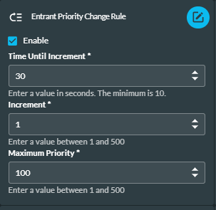 Entrant Priority Change Rule