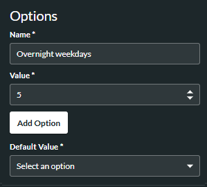 Select enumeration type