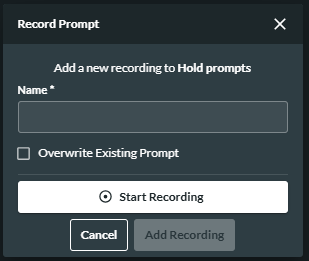 Record Prompt Button