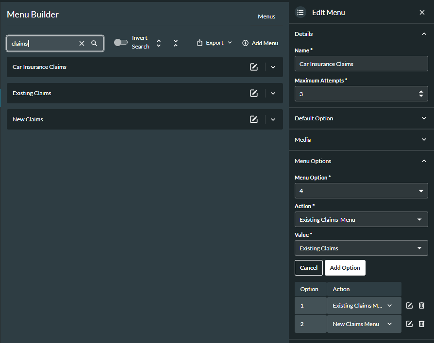 Example 2 how to use actions