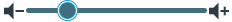 Volume control slider