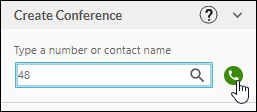 Entering target transfer number