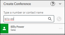 Entering target transfer name